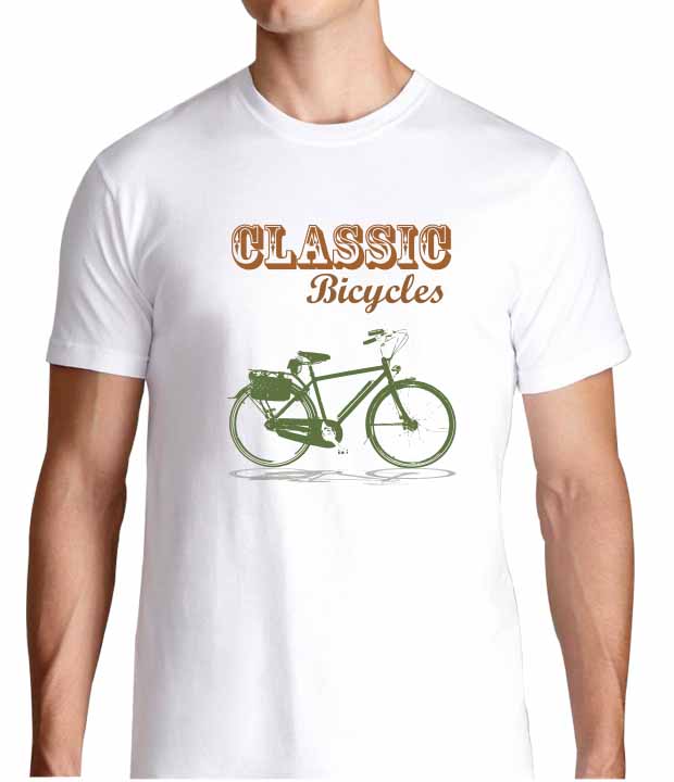 เสื้อคอวีลาย Classic bicycles